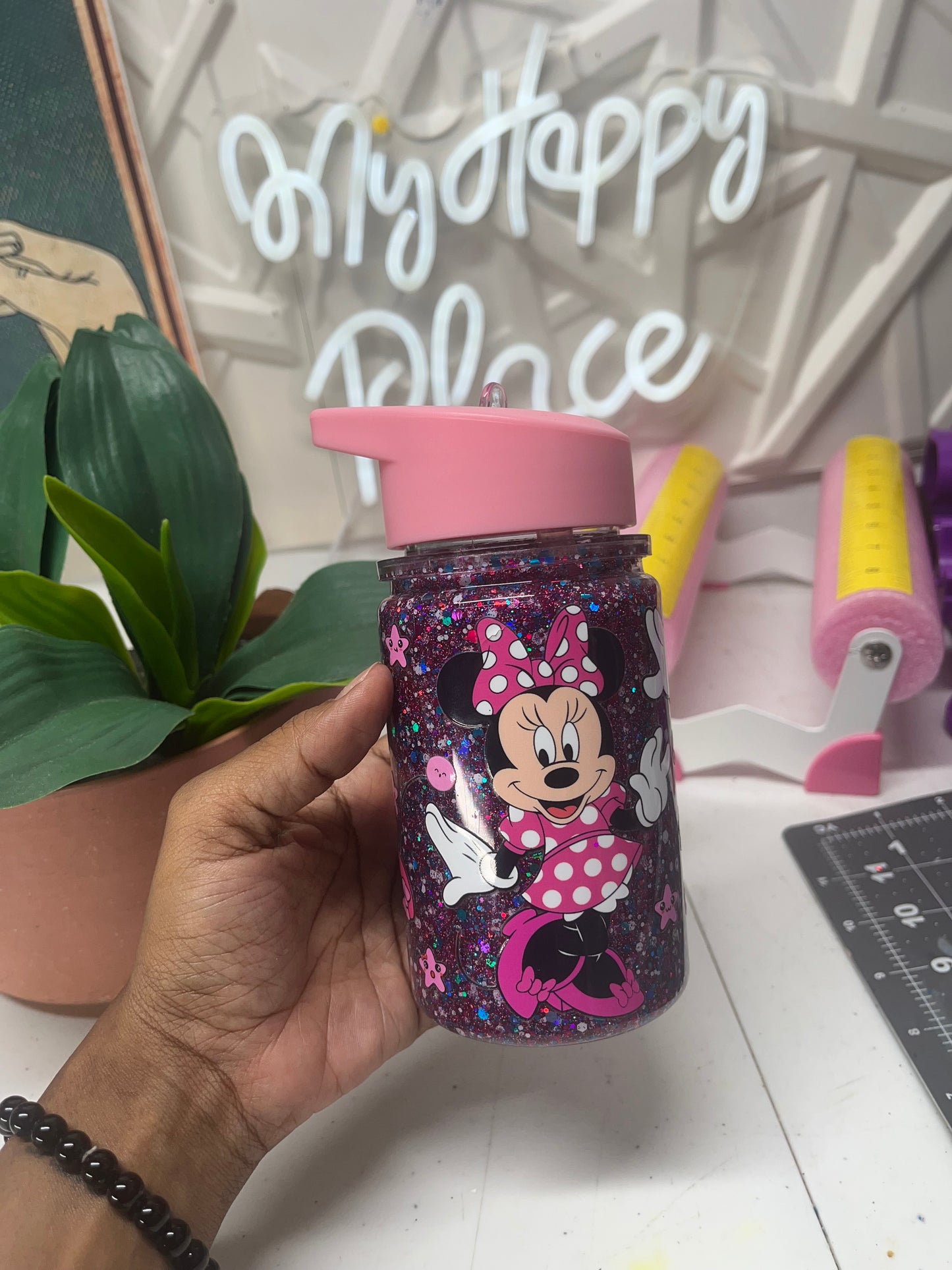 10oz Minnie Kids Snowglobe (Acrylic)