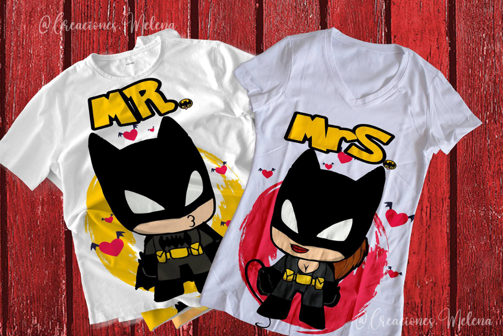 Batman Mr & Mrs T-shirt