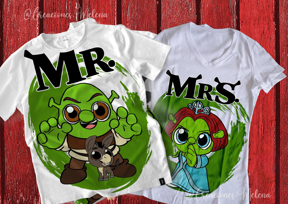 Mr & Mrs Shrek T-Shirts