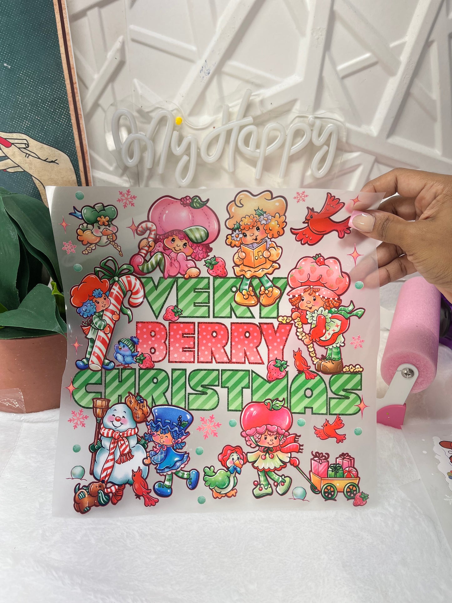 Strawberry Christmas DTF