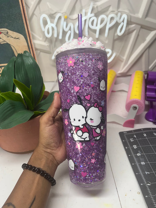 24oz Pochacco Snowglobe (Acrylic)