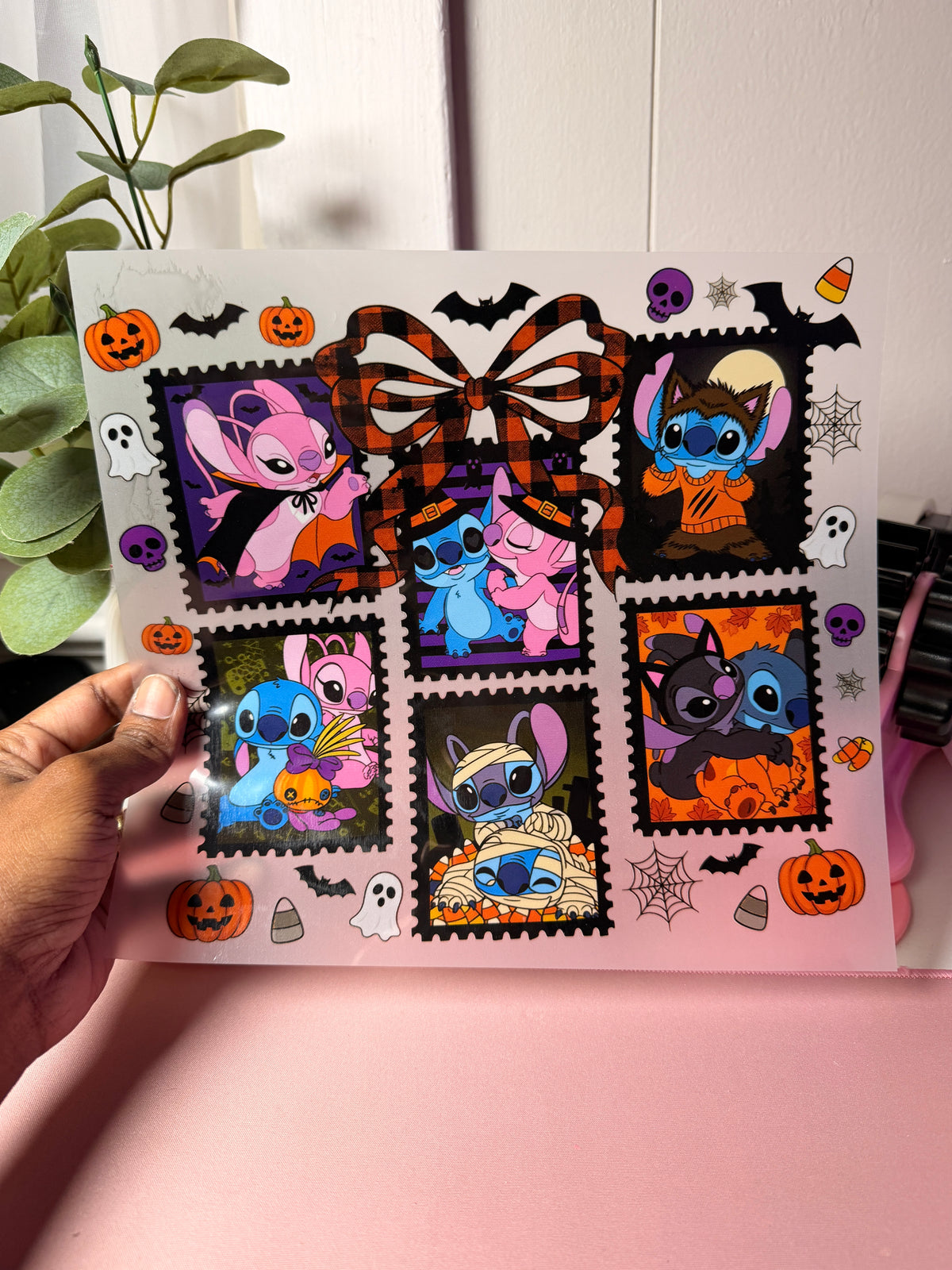 Stitch + Angel Halloween DTF