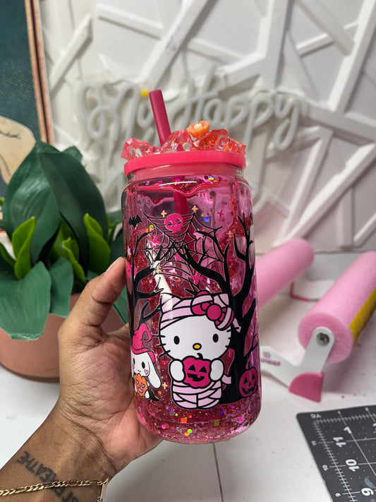 Pink Hello Kitty Snowglobe (Glass)