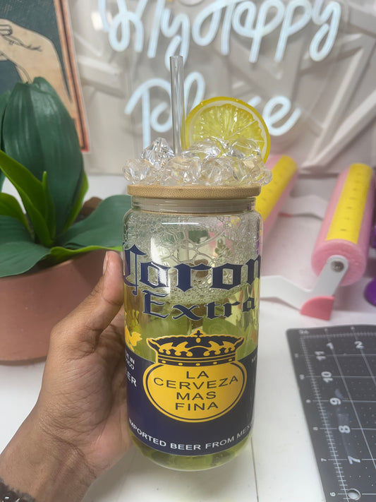 16oz Corona Beer Snowglobe (Glass)