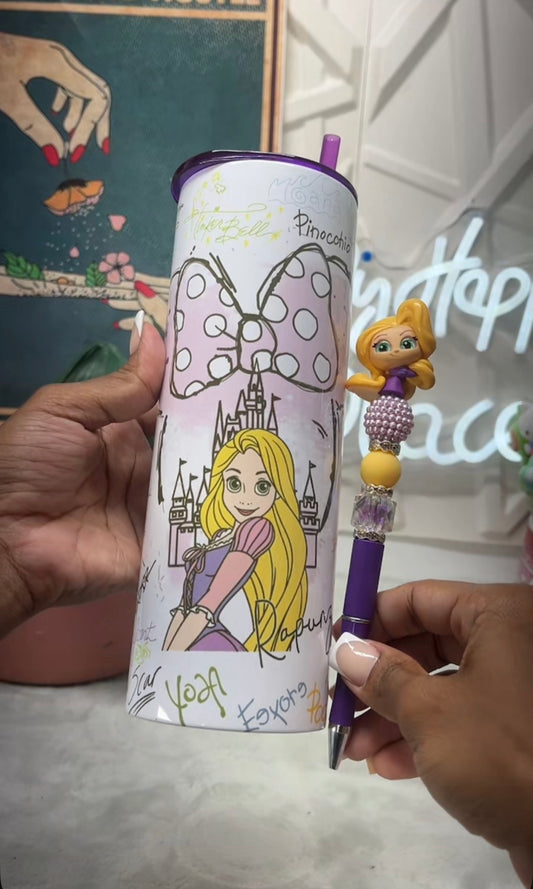 Rapunzel 20oz Tumbler + Pen