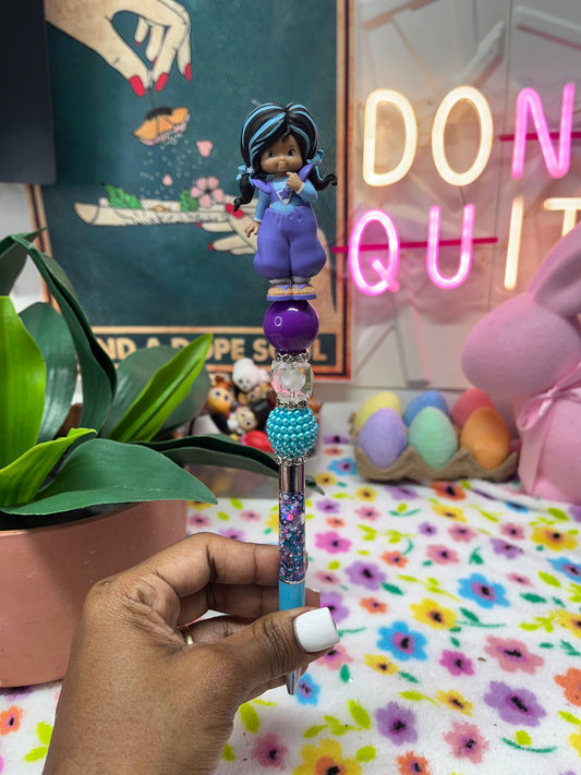 Índigo Snowglobe Pen (Rainbowbrite)