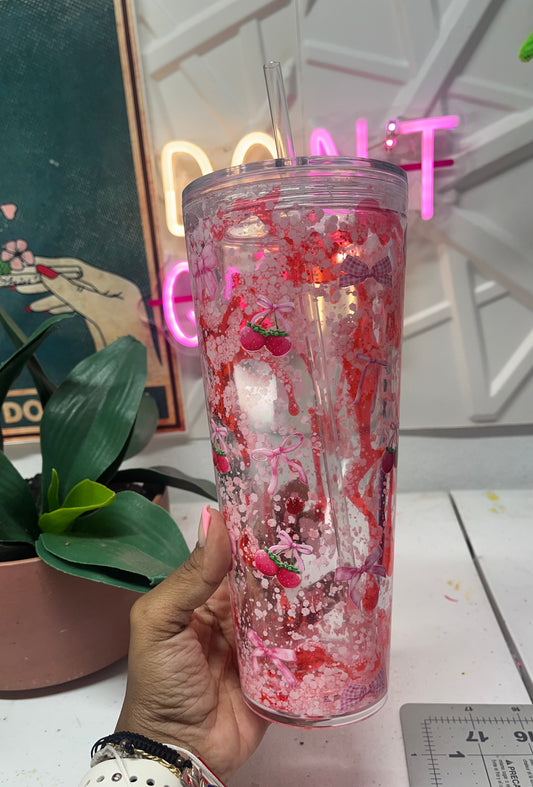 Strawberry 24oz Lavalamp Snowglobe
