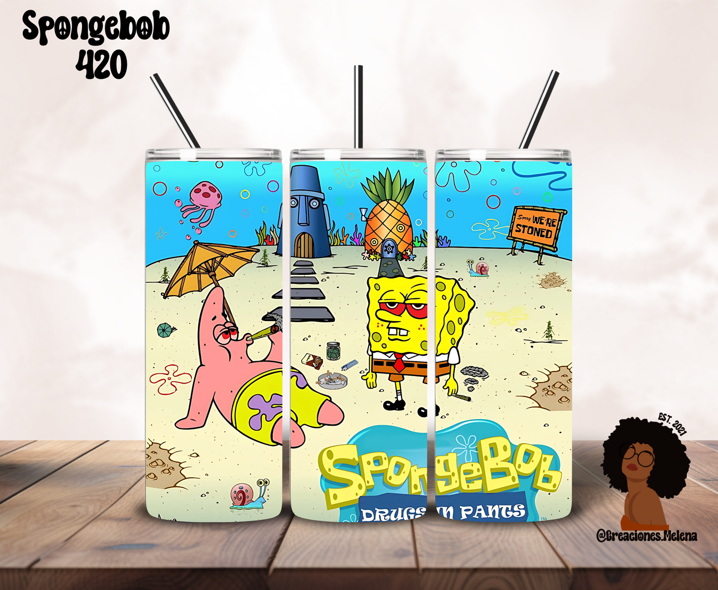 420 Spongebob 20oz Tumbler