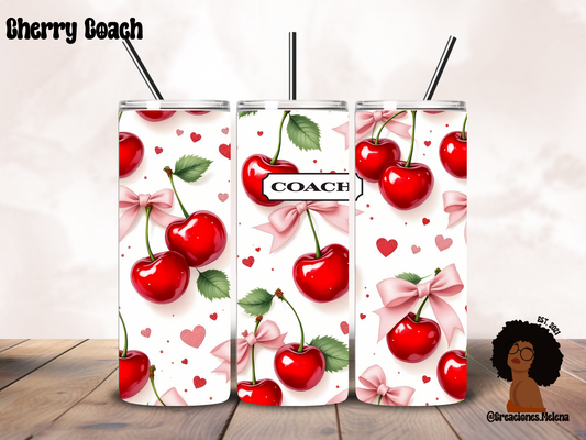Cherry Coach 20oz Tumbler