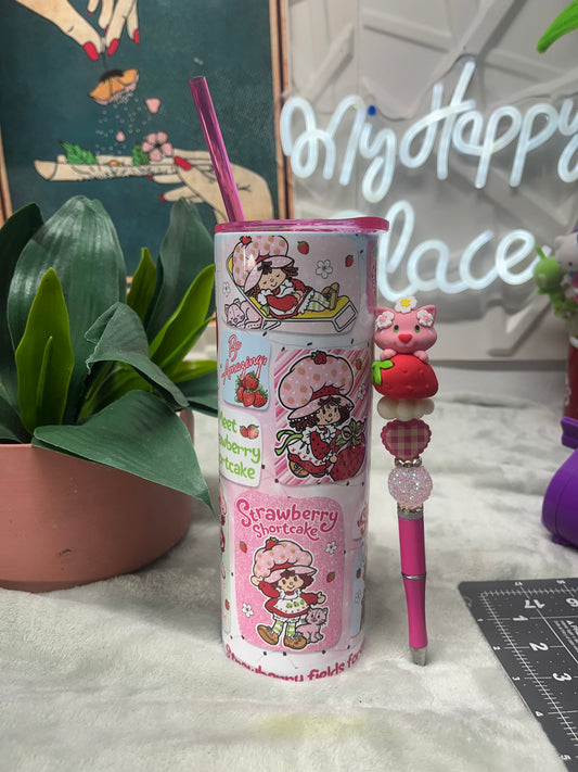 Strawberry Shortcake 20oz Tumbler + Pen